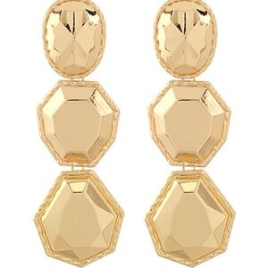 Linked Oval Geo Earrings